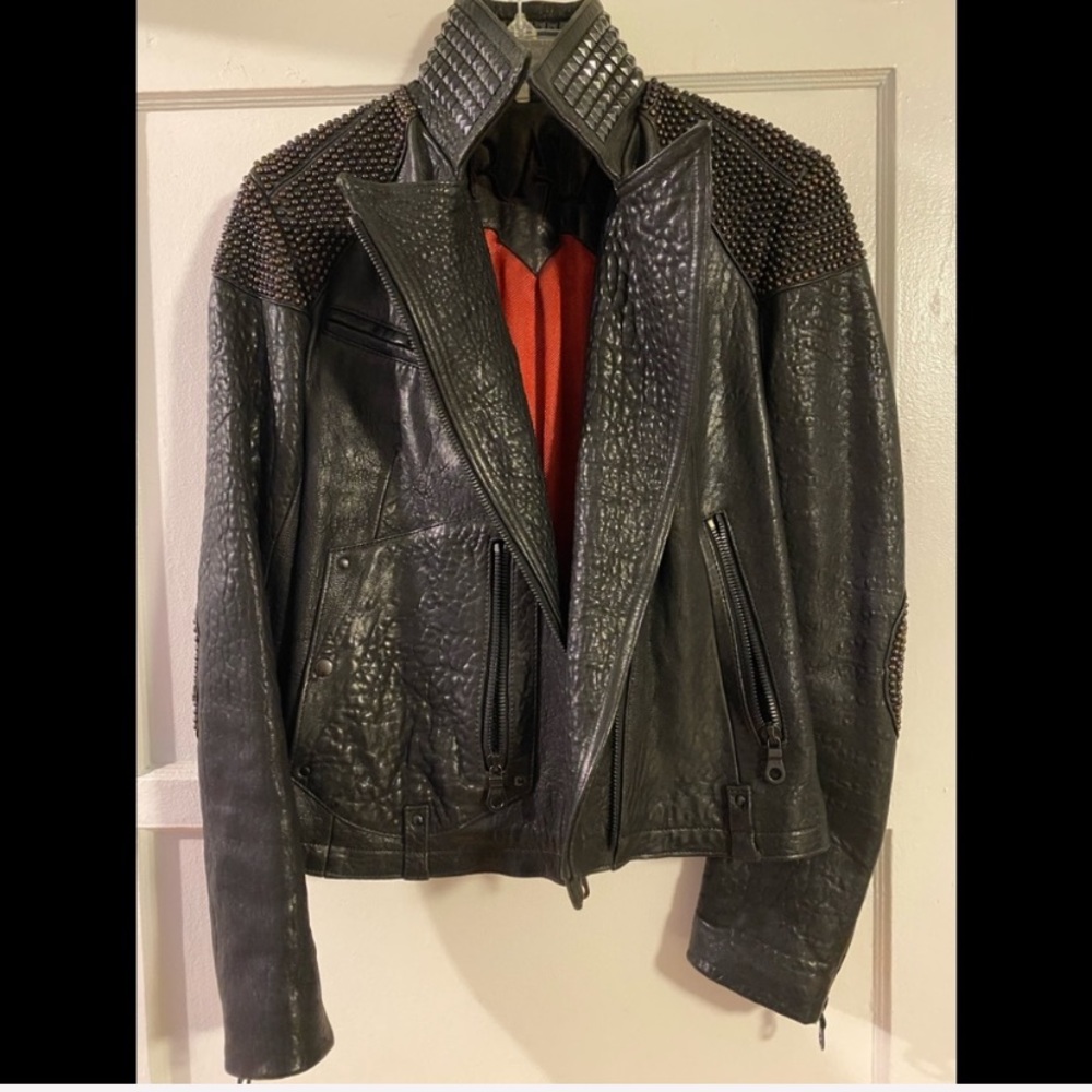 Eleven 11 Black leather jacket